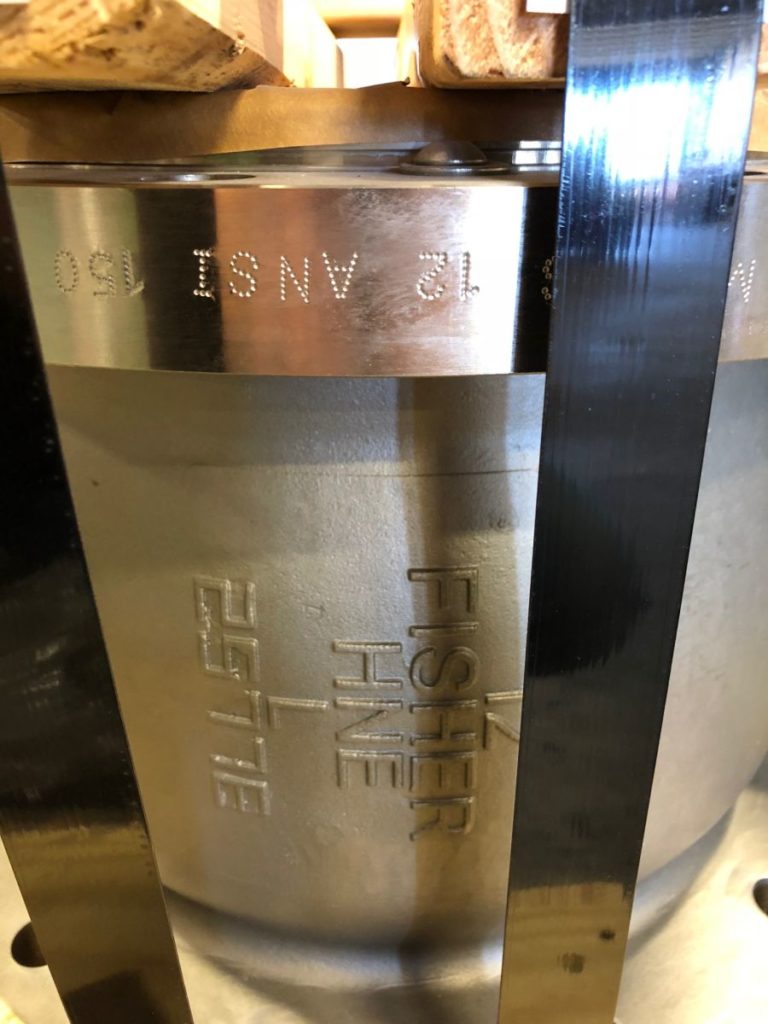 Fisher Control Valve 12in V150 w/ Actuator and Positioner Cascade