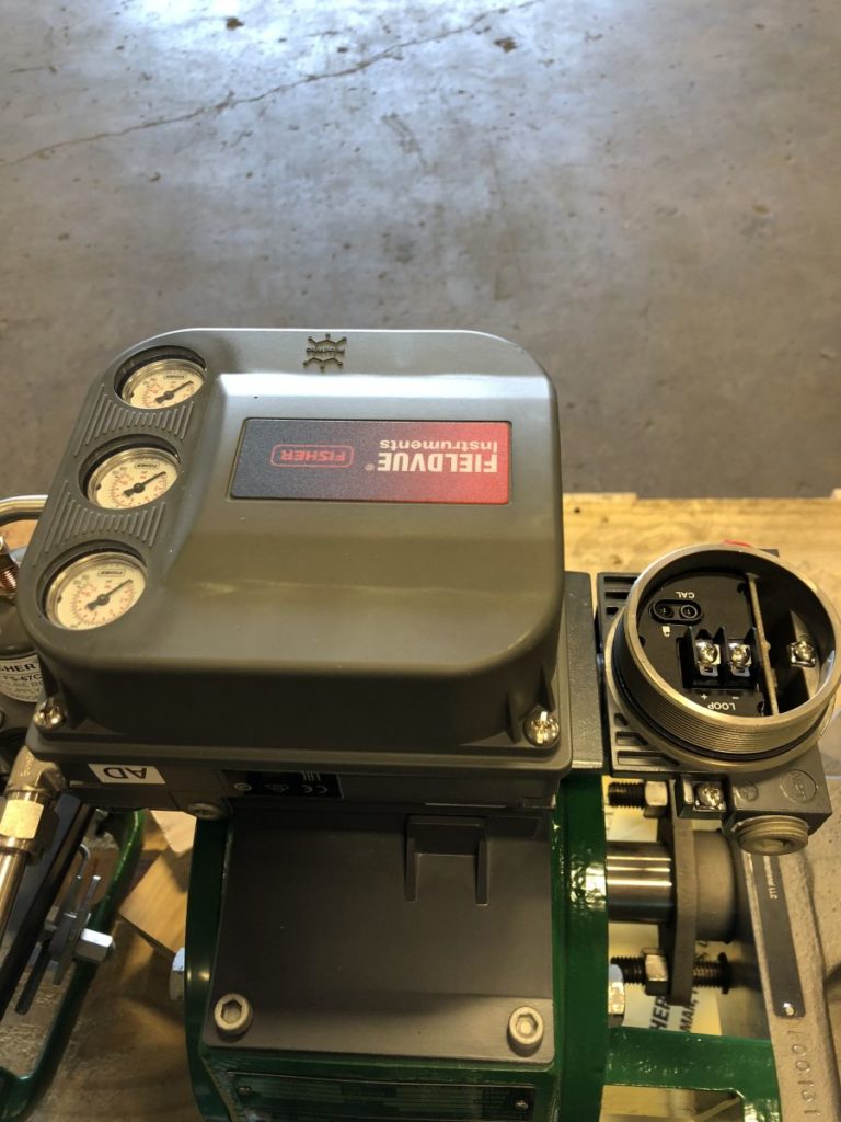Fisher Control Valve 12in V150 w/ Actuator and Positioner Cascade
